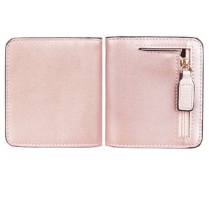<span class=keywords><strong>Portefeuille</strong></span> compact pour <span class=keywords><strong>femme</strong></span> en similicuir personnalisé avec blocage RFID, fermeture à boutons, fenêtre d'identification et doublure en nylon - Mini porte-monnaie - Product Image 1