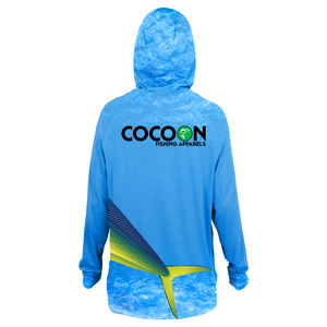 Camisa con capucha de rendimiento de pesca Mahi para hombre, camisa de pesca de secado rápido con diseño Mahi, Camisa cómoda para exteriores para pescar - Product Image 2