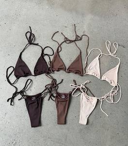 Swimwear Vendor Personalizado Sexy Glitter Biquíni Set Designer Luxo Duas Peças Swimwear Maiôs para As Mulheres 2023 - Product Image 2