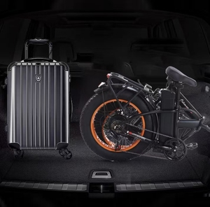 Vélo électrique pliable en aluminium noir avec pneus larges de 20 pouces, 7 vitesses, assistance au pédalage, batterie au lithium 48V 15AH pour la ville et le tout-terrain - Product Image 5