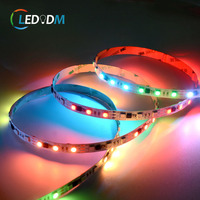 Tira de Luces LED Ws2811, 12v 24v DC, 300 LEDs, Tira de Luces de Píxeles Ws2811 RGB SPI, Programable, Tiras de Luces LED Inteligentes para Eventos