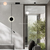 Chaude 5MM Ultra Mince Série 48v Magnétique LED Piste Lumière Moderne En Aluminium Corps Boule Lumières Boule Magnétique Lumières