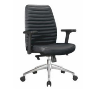 Chaise de bureau moderne et confortable en cuir 36019-1610C/B/A - Product Image 4