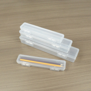 Transparent Rectangular PP Plastic <b>Box</b> For Eyebrow Pencils Stationery <b>Makeup</b> Brushes Hardware Tools Storage Case - Product Image 2