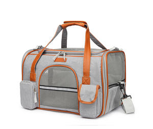 KINYU 2022 OEM üretici lüks tasarımcı çantası deri evcil hayvan taşıyıcı küçük köpekler ve kediler için - Product Image 3