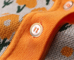 Maglione Jacquard con maglia personalizzata con logo in maglia Jacquard con collo alto a maniche corte da <span class=keywords><strong>Golf</strong></span> Polo - Product Image 4
