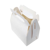 Boîte à dessert en papier à emporter avec poignée, boîte à bonbons creuse en papier, tasse de chocolat, boîtes à gâteaux avec diviseurs