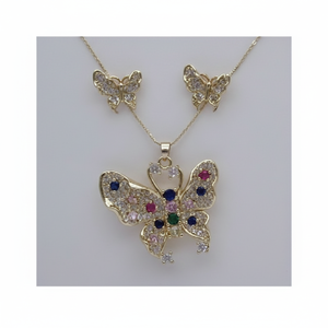 Splendidi set di gioielli di moda con clip per le orecchie che fanno un'impressione elegante - Product Image 1