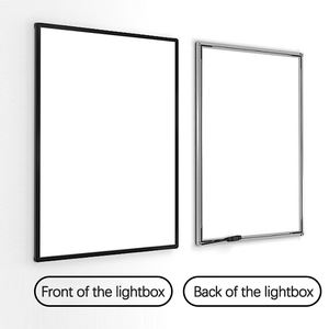 Verre trempé LED dessin rvb boîte à lumière panneau publicitaire lumineux affiche Illustration plat panneau d'affichage affichage mural - Product Image 4