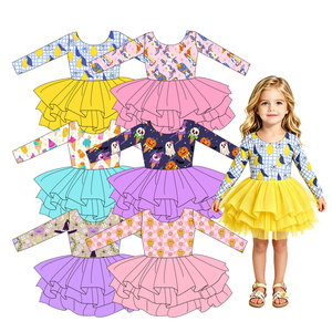 <span class=keywords><strong>Vestito</strong></span> Tutu a Maniche Lunghe Personalizzato per <span class=keywords><strong>Bambina</strong></span>, Abbigliamento Infantile Carino e Alla Moda per Ragazze - Product Image 1