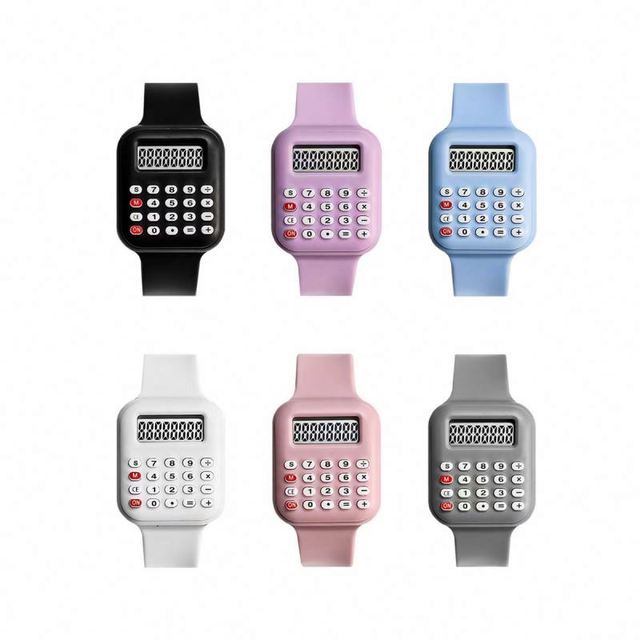 Silicone Candy Kids Watches Reloj Electronic Bracelet Digital Calculator Clock Wristwatch