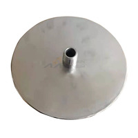 Diffusion de gaz ozone microporeux pur fritté titane métal poudre tête d'aérateur disque pour étang de poissons élevage aérateur