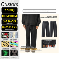 Pantalon droit 100% coton 420g, coupe ample et rigide, style vintage, bords bruts, effet délavé américain