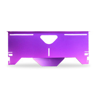 Pièces de caméra personnalisées usinées CNC, anodisées violettes, en tôle d'aluminium Al6061, sablage, surfaces lisses en aluminium CNC