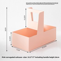 Plateau cadeau de Noël écologique et portable en carton ondulé pour desserts, biscuits, bonbons et articles faits main pour les fêtes