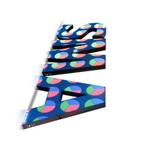Écran LED en forme de logo, emballé dans un flight-case, unité modulaire pour mariages, événements d'entreprise, magasins de détail, ascenseurs, garantie 5 ans