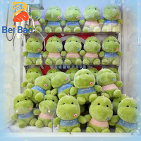 Boneka Dinosaurus Hijau Lembut Bulu Halus Lucu Ukuran 8 Inch, Mesin Crane Anime Kartun Pabrik 10 15 20 30 cm 4 7 8 Inch