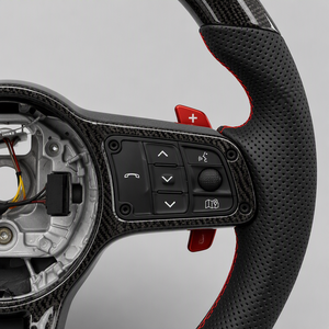 Volant sport en fibre de carbone pour Porsche <span class=keywords><strong>911</strong></span> <span class=keywords><strong>Carrera</strong></span> Boxster Cayman Macan avec boutons de commande intégrés - Product Image 6