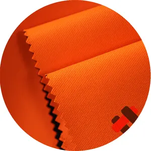 Флуоресцентный оранжевый цвет 600D полиэстер ткань Оксфорд