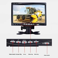 Monitor de Coche AHD de 7 Pulgadas de Alta Definición OEM/ODM, Pantalla de Cámara de Reversa Universal de 12v/24v, Ajuste Estándar para Coches y Camiones