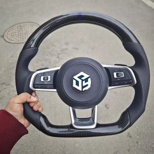 Volant en fibre de carbone pour Volkswagen Polo gti Scirocco GTS GTE GLI R-Line <span class=keywords><strong>Golf</strong></span> 6 Mk4 Mk5 Mk7 <span class=keywords><strong>GTD</strong></span> CC Polo jetta passat - Product Image 2