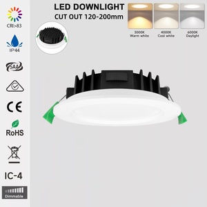 European LED Ultra-Thin Downlight 12W 3CCT CE IP44 spotlight SMD Dimmable Downlight Aluminum Office Home Hotel Modern LED <strong>light</strong> - Product Image 1