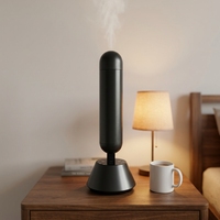 Diffuseur d'arômes domestique à brancher avec application et bouton, purificateur d'air parfumé 100 ml, diffuseur de parfum de luxe en aluminium avec lumière pour l'hygiène