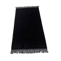 Tapis de prière en velours hollandais doux, couleur unie, fin, multicolore, personnalisable, tapis de prière simple et lisse