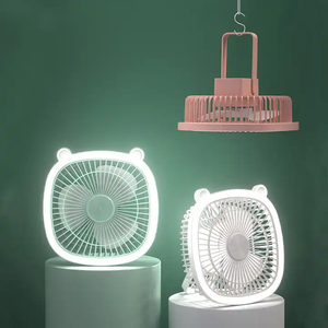 Wholesale USB Charging Home-Use <b>Desk</b> Lighting Fan Wall-Mounted <b>Large</b> Wind Circulation Portable for Dormitory Outdoor Use US - Product Image 3