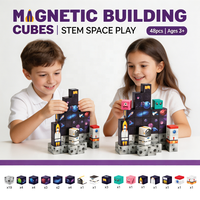 Bloques Magnéticos de Cohetes Espaciales, Juguete Educativo STEM de Construcción, Set de Construcción Aeroespacial, Distribuidor de Juguetes al por Mayor
