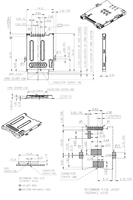 Connecteur de carte de téléphone portable de fente de mémoire de haute qualité connecteur de prise de carte Micro SD de 8 broches