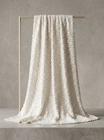 Tissu tricoté en maille champagne avec broderie de sequins denses, finition mate, poids moyen, personnalisé, pour robe de mariée et robe de soirée