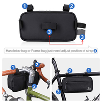 Sac multifonctionnel étanche pour vélo de montagne avec barre transversale pour vélo de route Panier pour cadre de vélo Sac pour guidon de vélo