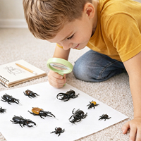 New 6-Piece Educational Toy Magnifying Glass Set for Children Student Outdoor
