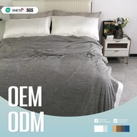 Couverture tricotée en nylon mica style européen et américain, ultra douce, confortable et rafraîchissante, pour la maison, vente en gros OEM