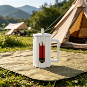 Cafetera Francesa de Vidrio Borosilicato, Libre de BPA, para Café y Té - Product Image 1