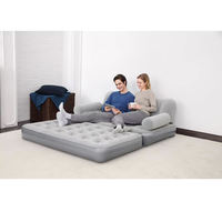 Chaise longue gonflable pour deux personnes avec fonction de massage extensible pour le salon ou la cuisine