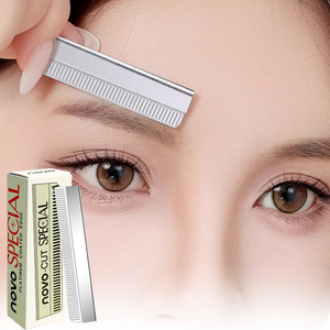 10 Pezzi Lame per Rasatura Sopracciglia in Acciaio Inox, Logo Personalizzato, Strumento Ecologico per il Trucco, Rasoi in Acciaio Inox, Trimmer per Sopracciglia - Product Image 2