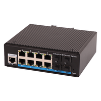 8 X Port Ethernet 10/100/1000Mbps Plus 4 X 1.25G Fiber SFP+ L2 Gigabit Managed Network Switch