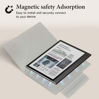 Étui de protection magnétique en cuir PU ultra-fin et léger avec support multi-angles et fonction veille/réveil automatique pour Boox Note Air5 C 2025