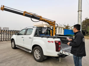 הידראולי מיני קטן מנוף מתקפל בום משאית מנוף מקס מעלית 0.8ton טנדר מנוף - Product Image 2