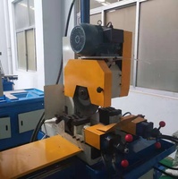 Machine de découpe automatique de tuyaux en alliage d'acier inoxydable avec moteur, pour biseautage et filetage orbital à 45 et 90 degrés pour tuyaux carrés et creux