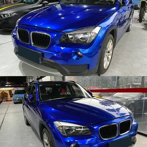 Bleu profond PET liquide voiture vinyle Film décalcomanie technologie de dégagement d'air PVC style décoration accessoires voiture changement couleur Film - Product Image 5