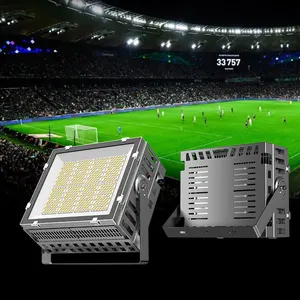 Lampu Banjir Lapangan Tenis Luar Ruangan Gaya Baru Tahan Air Ip66 400W 600W 1000W Led Tiang Tinggi Banjir Lampu Stadion Olahraga