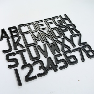 Placa de Matrícula Acrílica 4D con Número, Letras de Plástico Acrílico 3D Negras, Letras de Gel para Placa de Matrícula de 3 mm y 5 mm, Reino Unido - Product Image 3