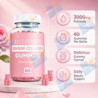 Gummies de Collagène Marin au Glutathion pour l'Éclat de la Peau et le Soutien Esthétique 3000mg Vitamines Gélifiées Marque Privée OEM