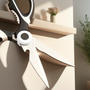 Kitchen <b>Scissor</b> Stainless Steel Heavy Duty Multi Functional For <b>Meat</b> Bone Fish Cutting Black White - Product Image 4