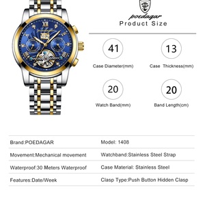 Montre mécanique pour homme haut de gamme, multifonctionnelle, élégante et luxueuse - Product Image 6