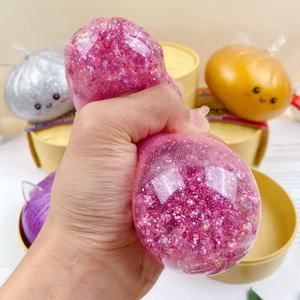 ของเล่นบีบยูนิคอร์น 12 ชิ้น/กล่อง ขายส่ง ของเล่นบีบกลิตเตอร์ ของเล่นบีบโมจิ ซาลาเปา TPR - Product Image 5