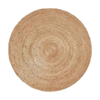 Tapis de jute rond fait à la main tapis tressés de jute naturel tapis pour la maison hôtel station